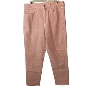 American Eagle Pink Corduroy Mom Jeans High Rise Size 10 Vintage Style